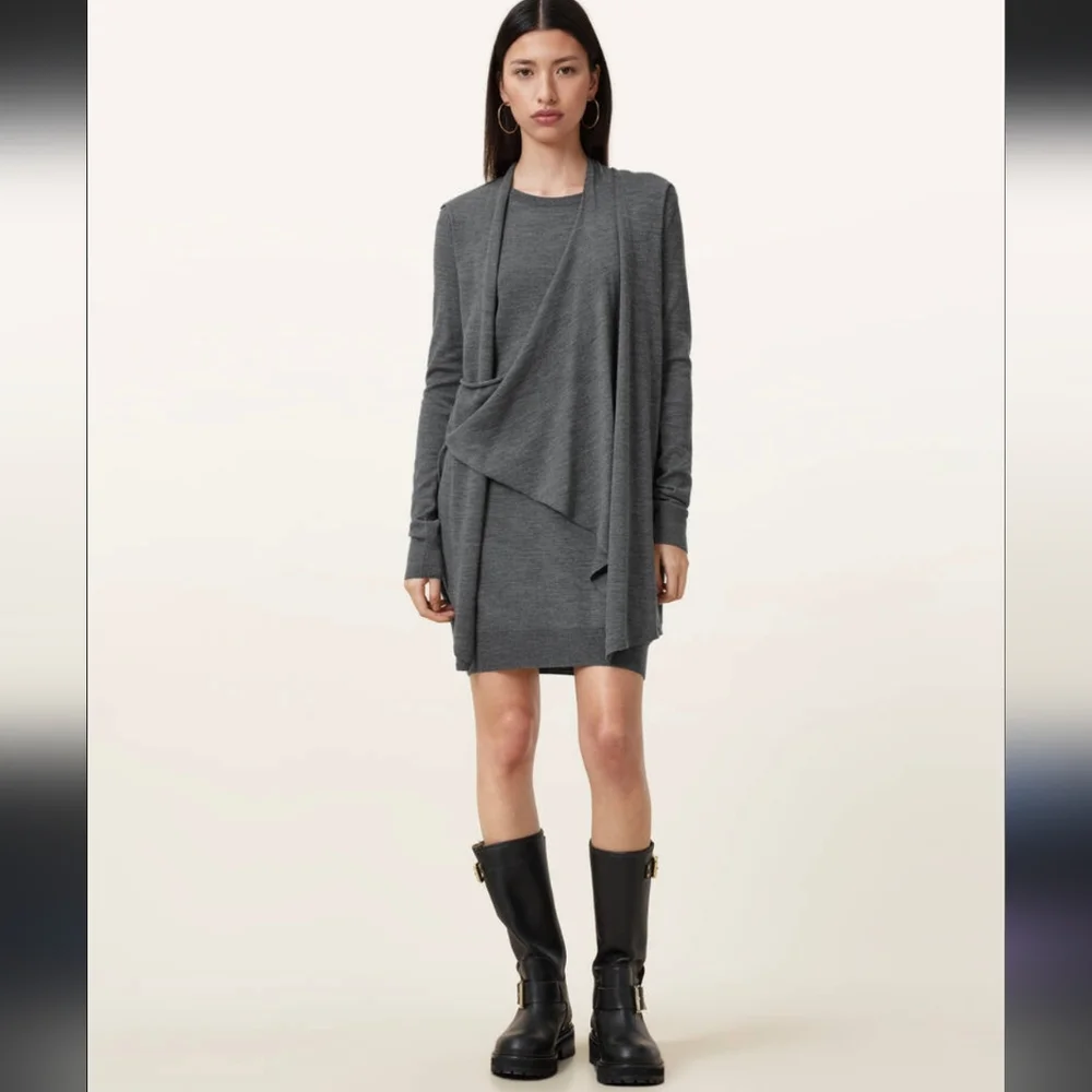 All Saints Drina Sweater Dress US4 - Picture 2 of 14